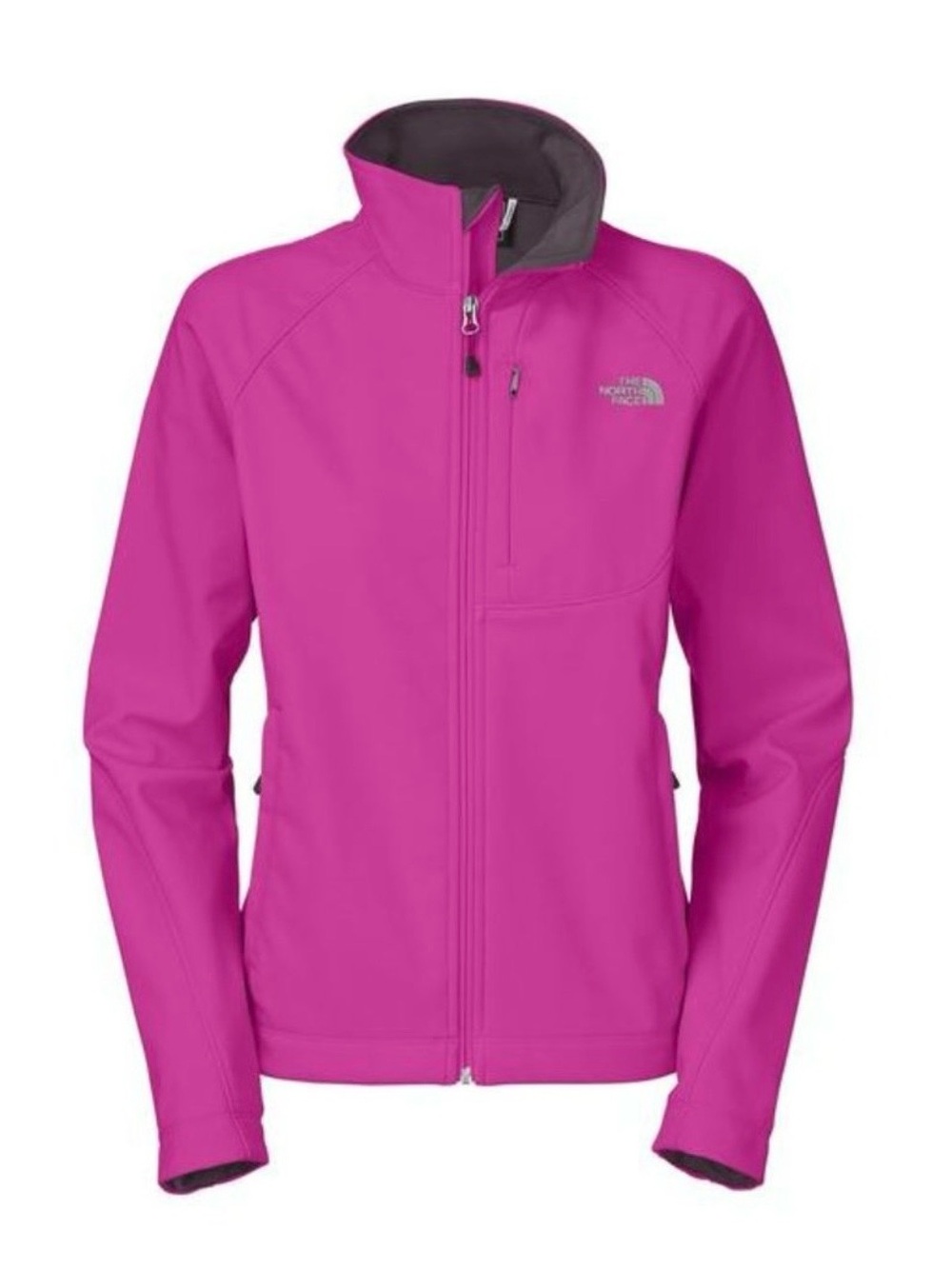 The North Face Women's Hot Pink Fleece-Lined Softshell Jacket